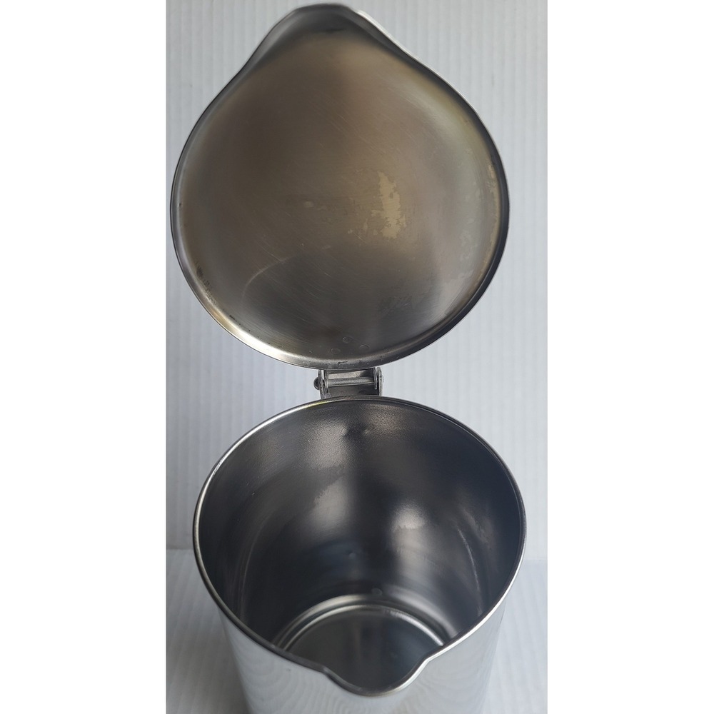 Vintage Polar 18/8 Stainless Steel 44 oz Pitcher Hinged Lid Type S-10 3-56 - Picture 7 of 13